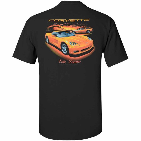 Chevrolet C6 Corvette T-shirt - Vette Dreams - Orange