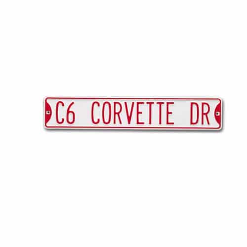 Chevrolet C6 Corvette Flag Emblem Metal/Steel Sign - Corvette Drive