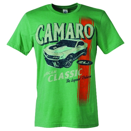 Chevrolet Camaro ZL1 T-shirt - The American Classic - The Legend Reborn - Green
