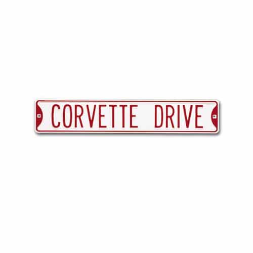 Chevrolet Corvette Metal Sign - Corvette Drive