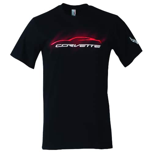 Chevrolet C7 Stingray Corvette T-shirt - Stingray Mist outline