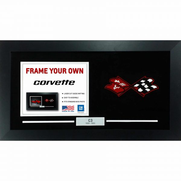 Corvette Generation Emblem Flags - Frame Your Photo - C3