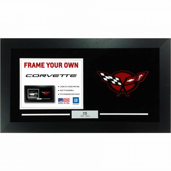 Corvette Generation Emblem Flags - Frame Your Photo - C5