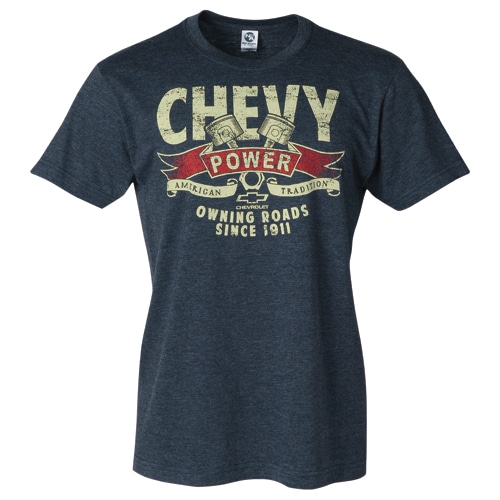 Chevrolet Chevy Power - Owning Roads Since 1911 - American Tradition - T-Shirt