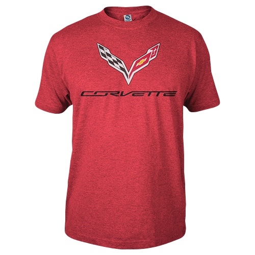 Chevrolet C7 Corvette Stingray T-shirt - C7 Corvette Script and Flab Emblem