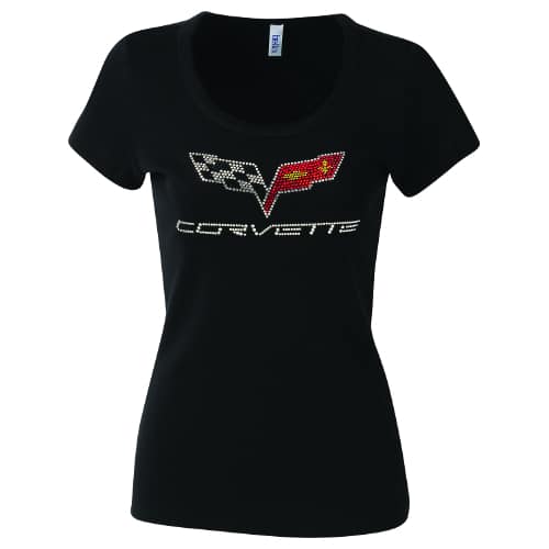 (Women's) Chevrolet C6 Rhinestone Corvette T-shirt